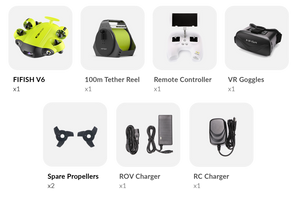 QYSEA FIFISH V6 Series Rugged Bundle- Underwater Drone