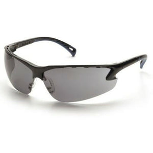 Pyramex Venture 3 Glasses, Black Frame/Gray Anti-Fog Lens